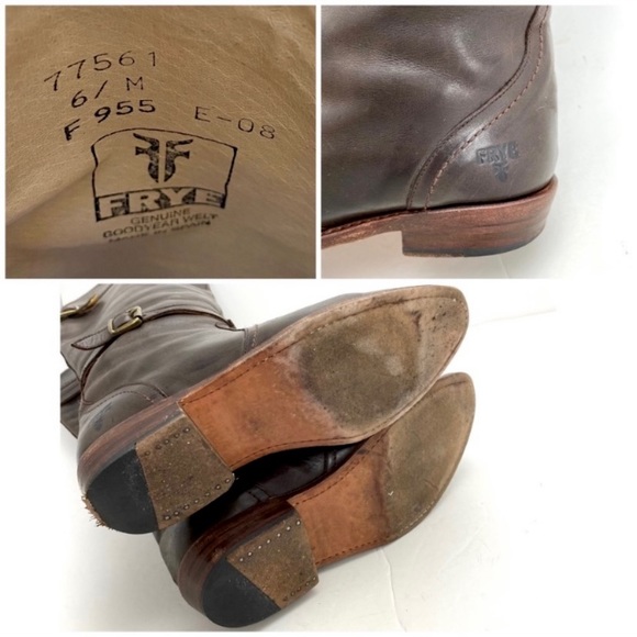 Frye 77561 Belted Dorado Riding Leather Knee High Boot in Brown - Picture 9 of 9